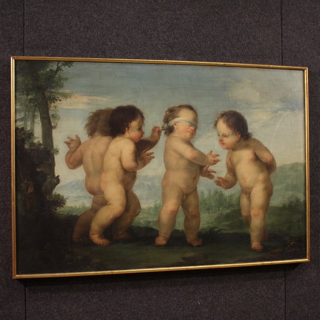 Peinture rococo du 18ème siècle, Jeu des chérubins-photo-8