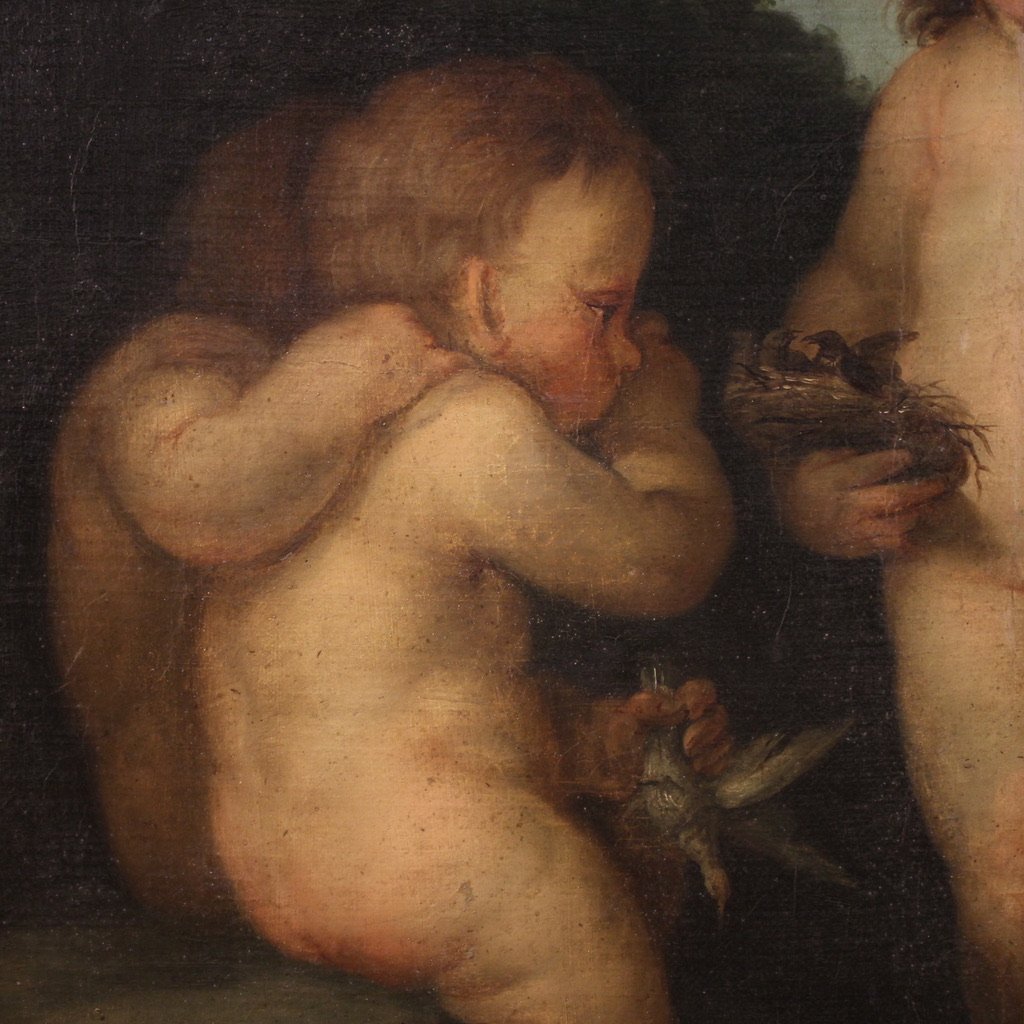 Peinture rococo italienne du 18ème siècle, Jeu des chérubins-photo-4