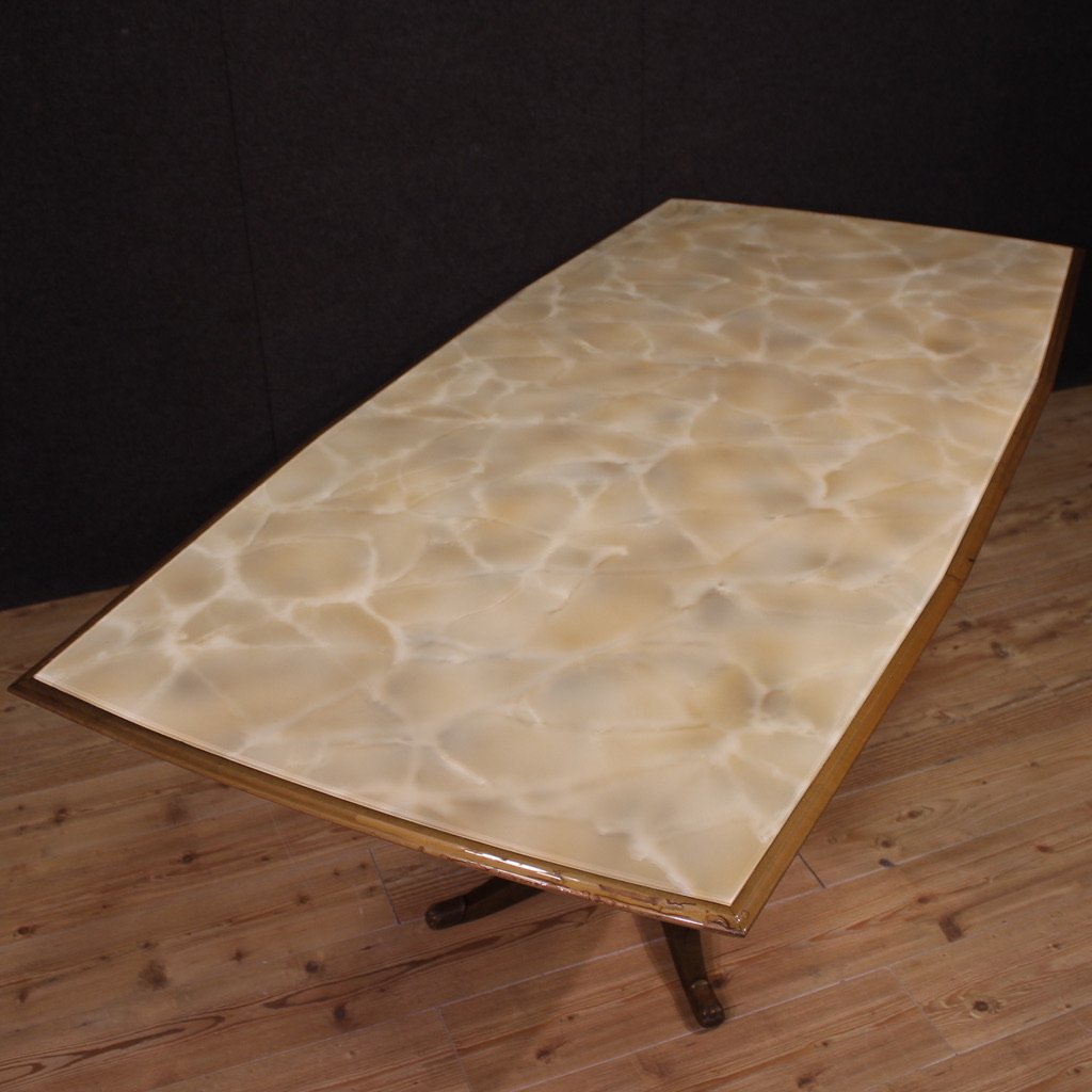 Great Dining Table Production Fratelli Rigamonti Desio, Milan, 1940s -photo-2