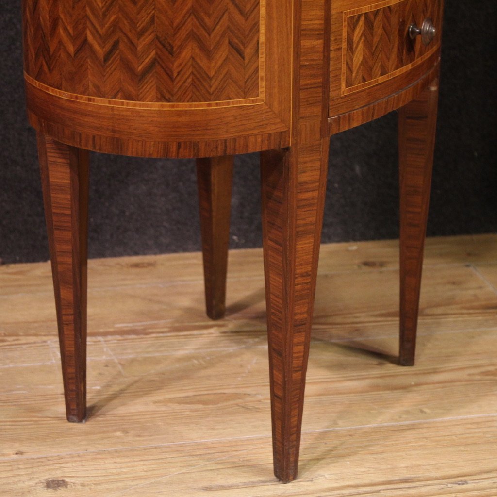 Pair Of 20th-century Italian Inlaid Bedside Tables-photo-7
