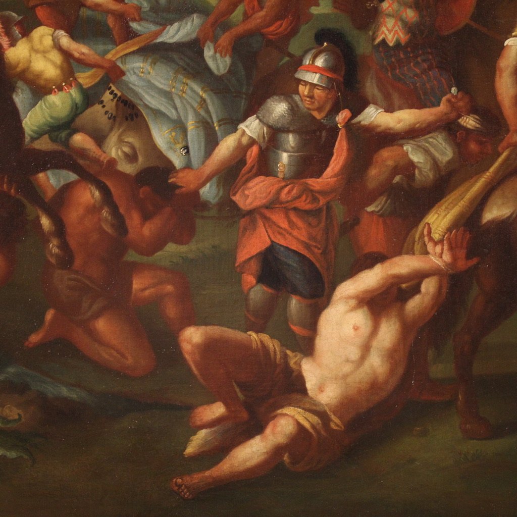 Great Battle Painting Of The 18th Century, Alexander The Great And Porus-photo-4