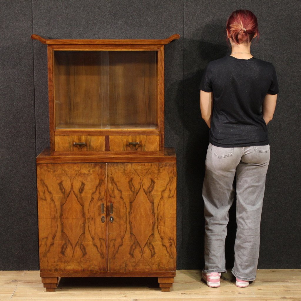 20th Century Italian Art Deco Style Display Cabinet-photo-2