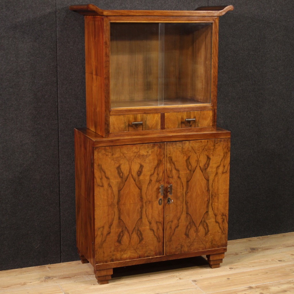 20th Century Italian Art Deco Style Display Cabinet