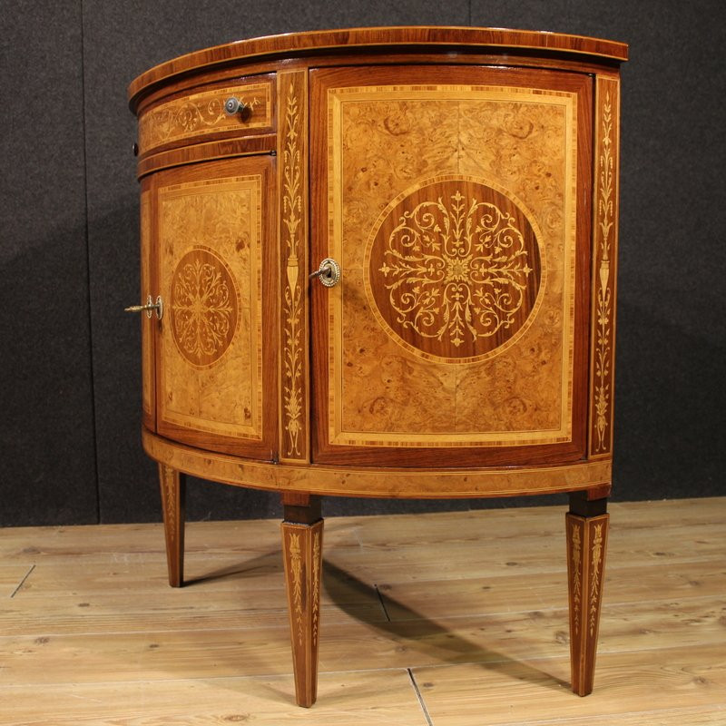 Italian Louis XVI Style Half-moon Sideboard -photo-7