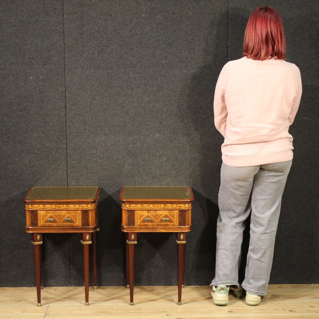 Pair Of Italian Bedside Tables From The 1960s-photo-2