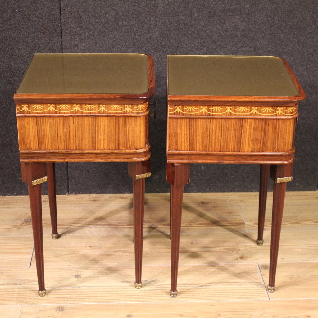 Pair Of Italian Bedside Tables From The 1960s-photo-2