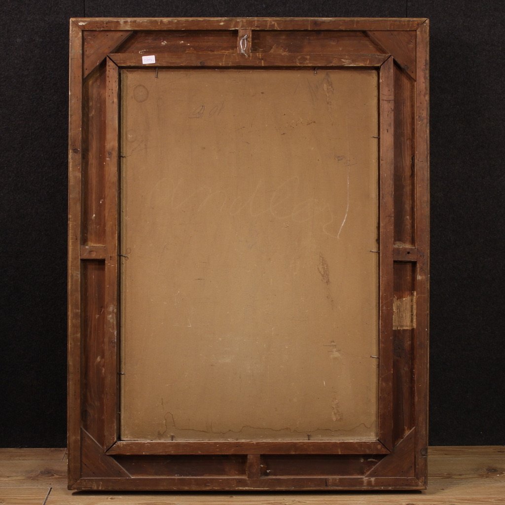 Great 19th Century Painting Signed C. Huber-photo-6