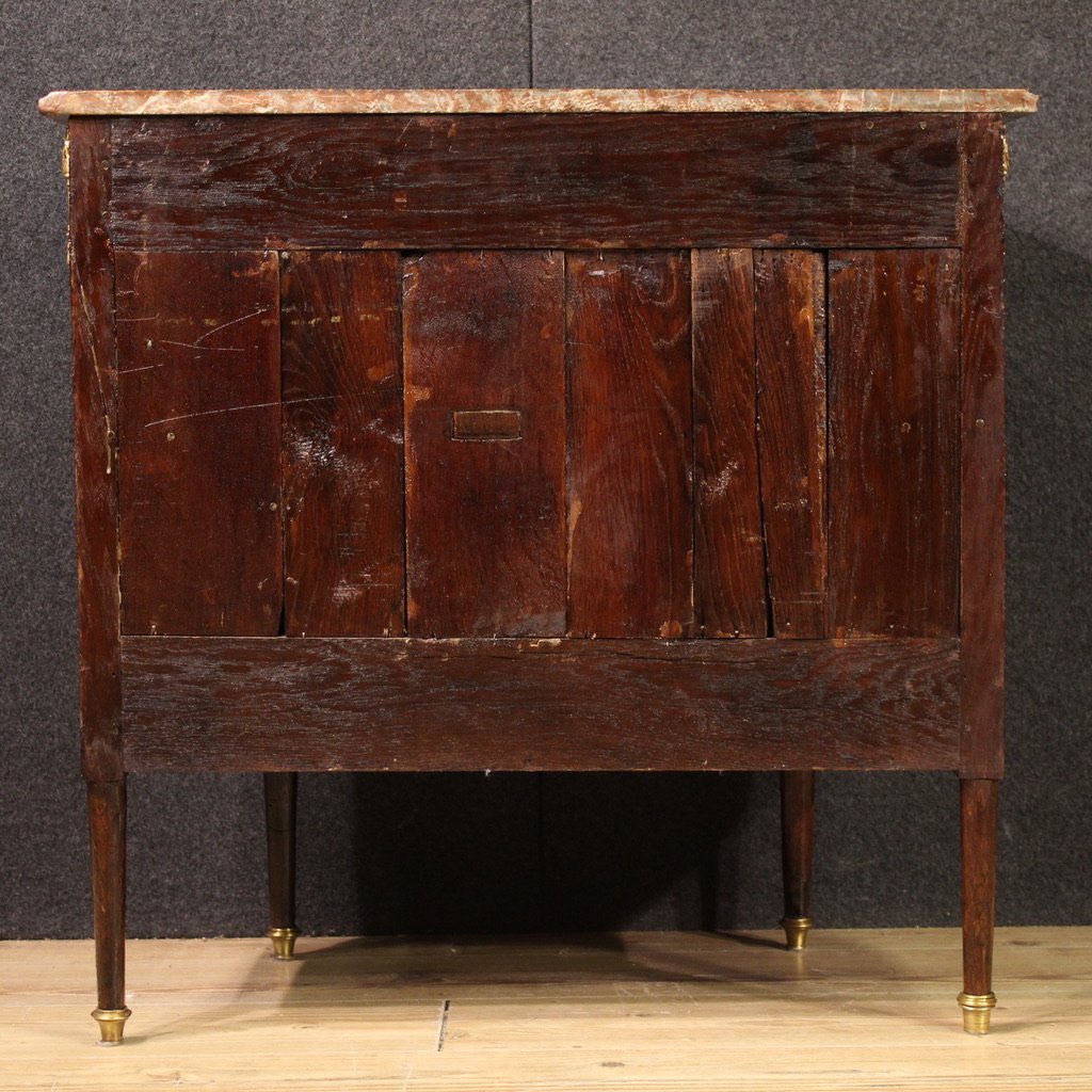 Small 19th Century Napoleon III French Dresser With Marble Top-photo-2