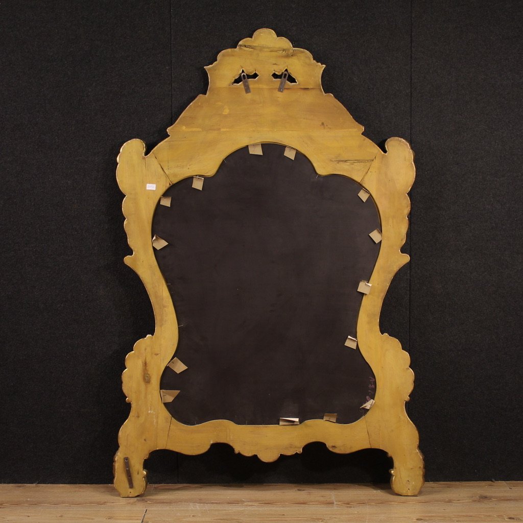 Great Venetian Chinoiserie Lacquered, Painted And Gilded Mirror-photo-4