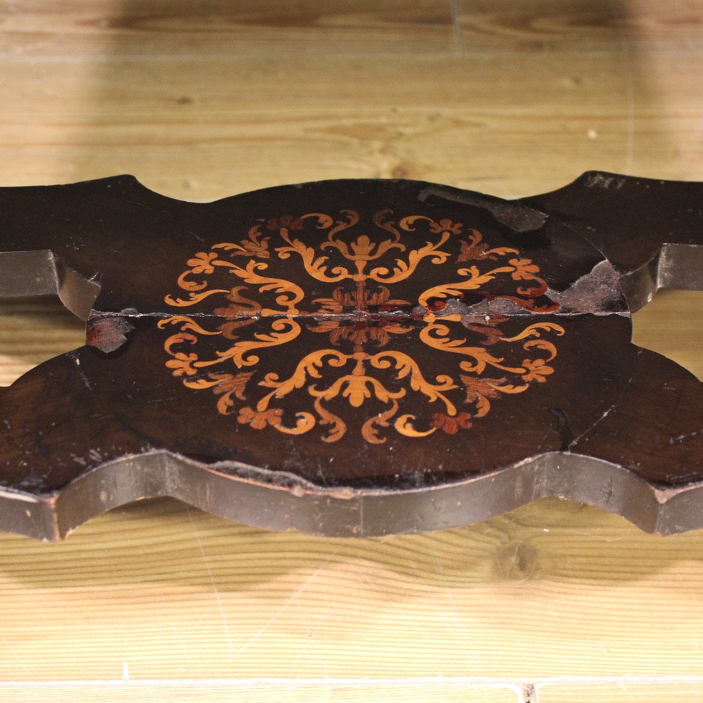 Table bureau français incrusté du 20ème siècle-photo-8