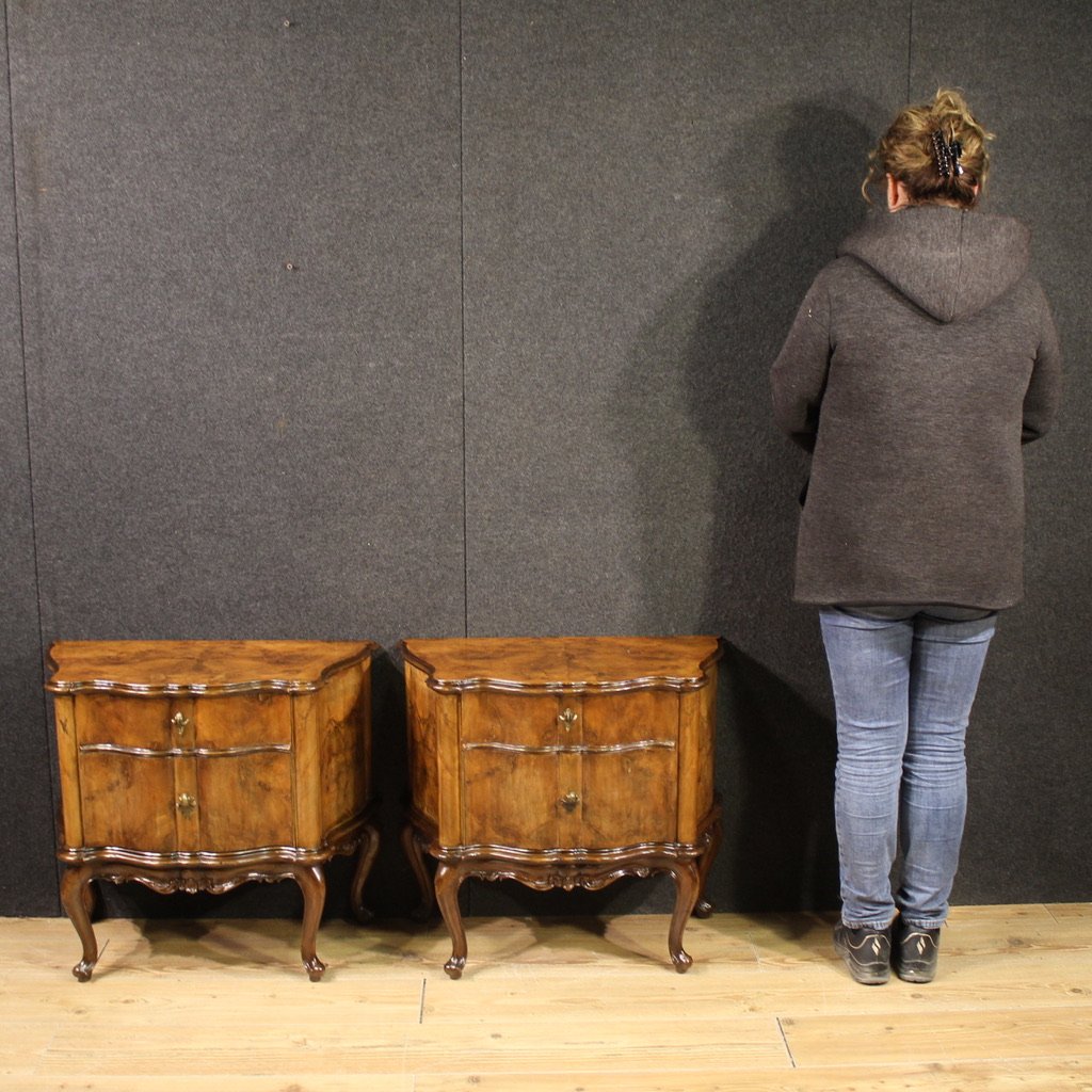 Pair Of 20th-century Venetian Bedside Tables-photo-2