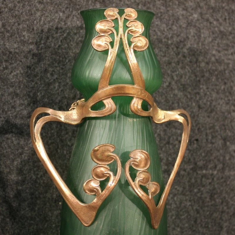 Pair Of French Vases In Art Nouveau Style-photo-3