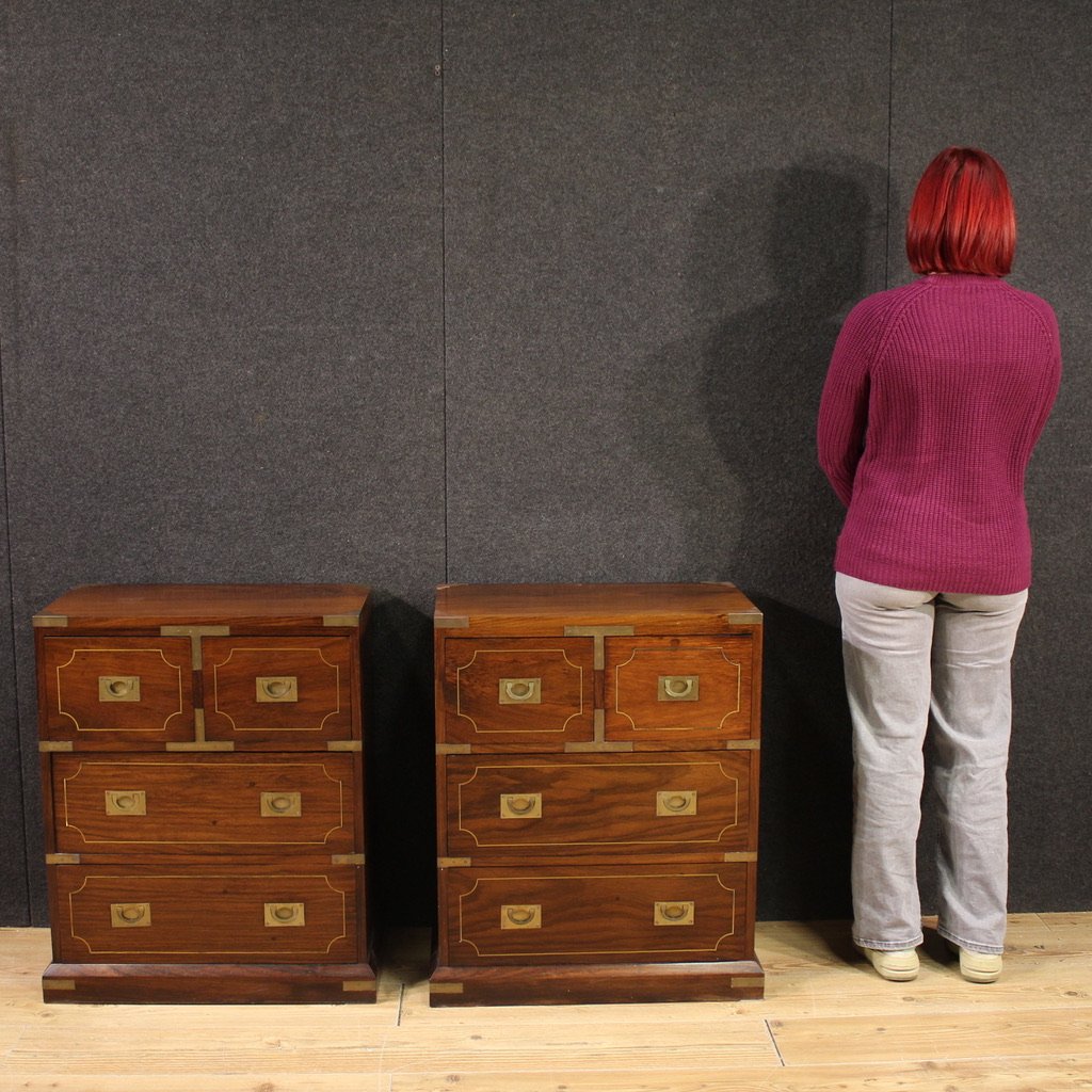 Pair Of 20th Century English Chests Of Drawers-photo-2
