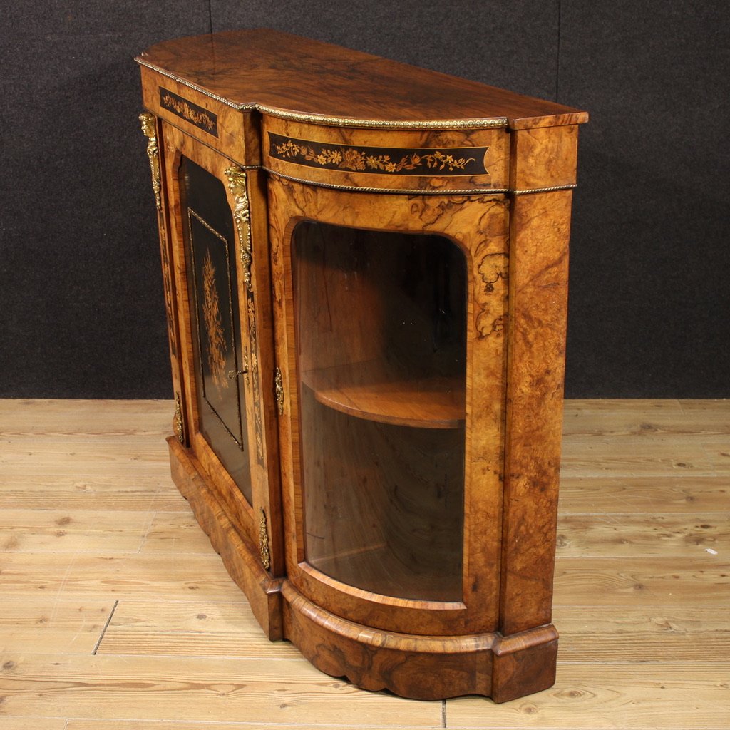 Enfilade anglaise marqueté du 20ème siècle-photo-4