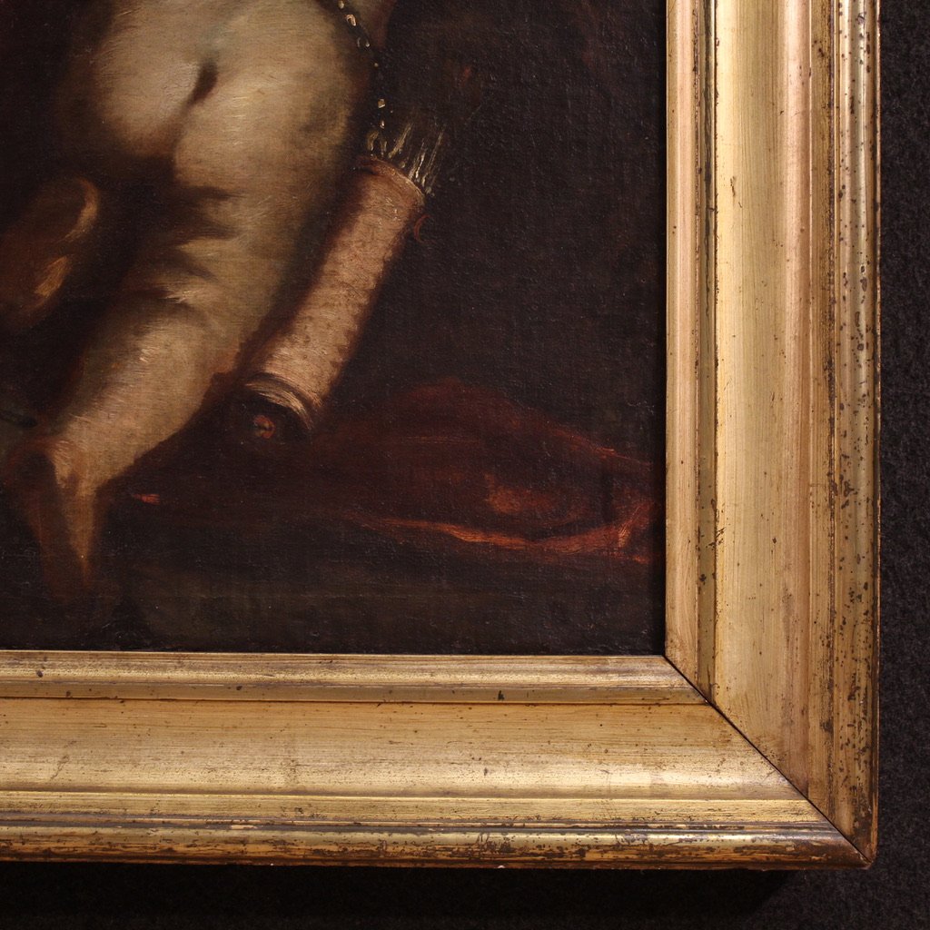 Grand tableau mythologique du 17ème siècle, Vénus dans la forge de Vulcain-photo-4