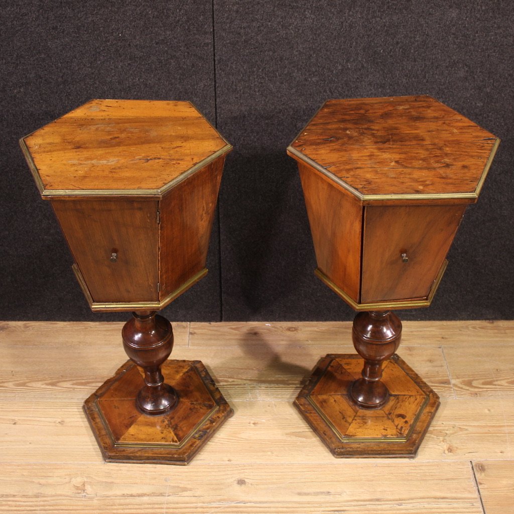Pair Of 19th Century Italian Side Tables-photo-3