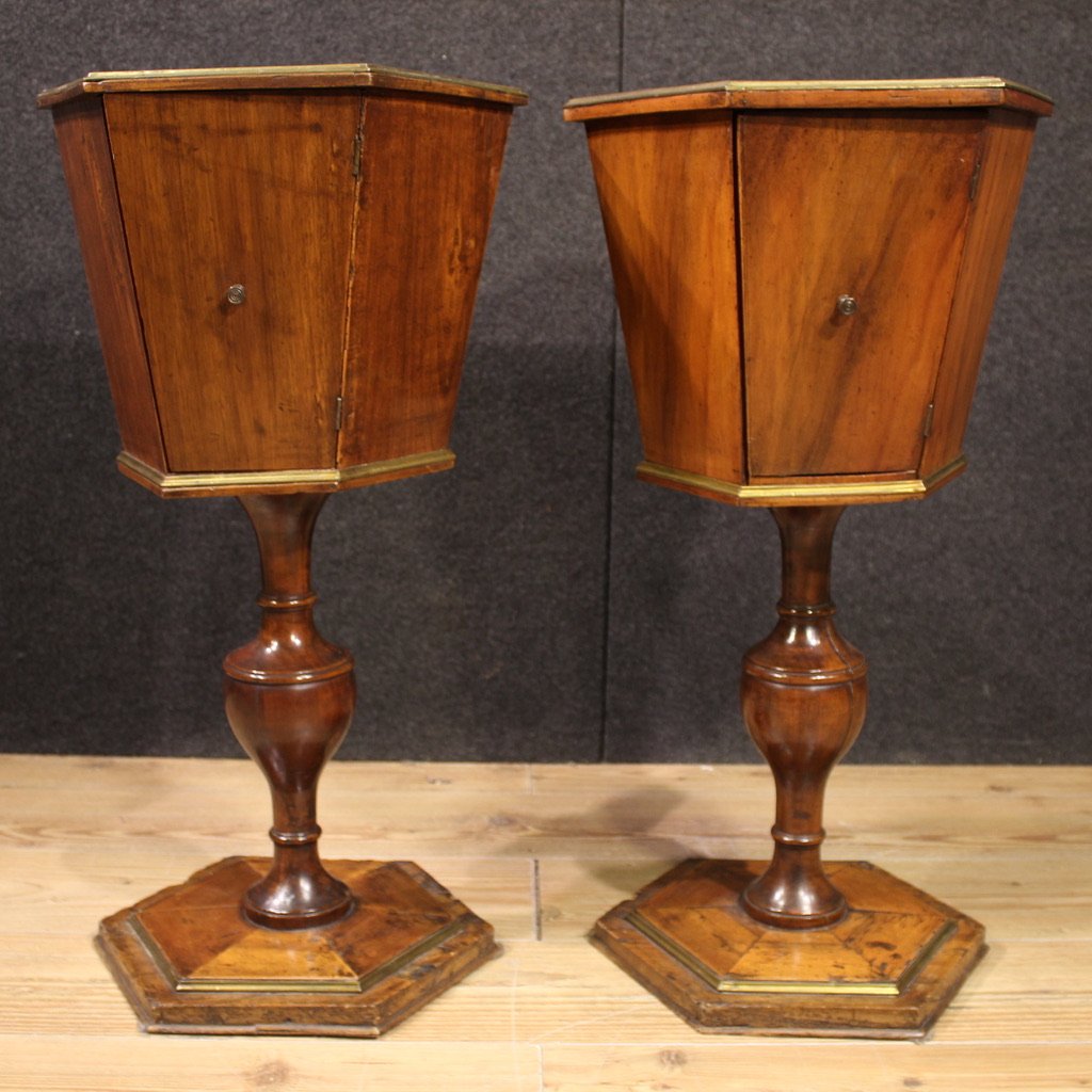 Pair Of 19th Century Italian Side Tables-photo-3