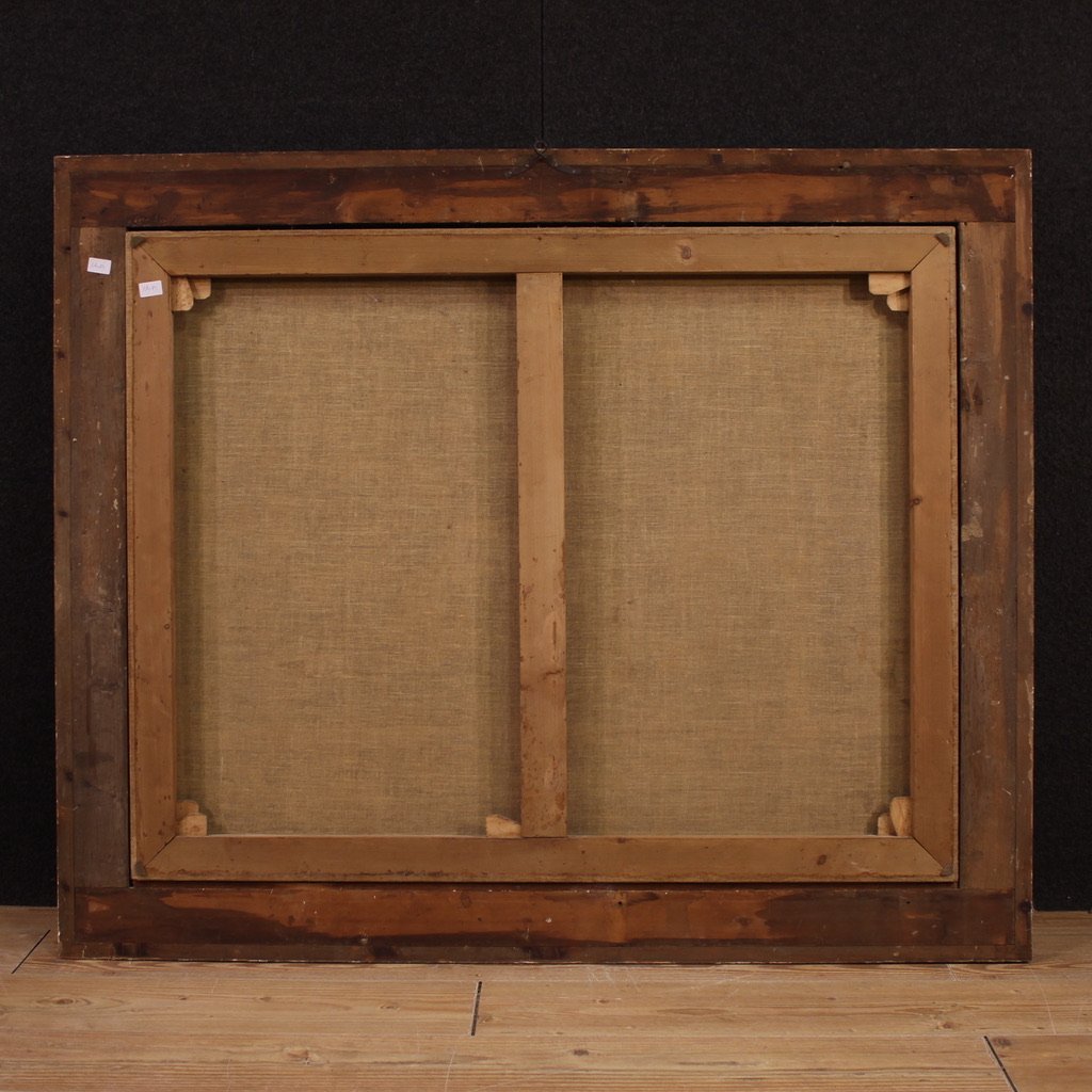 Grand tableau italien du 17ème siècle, Le Reniement de saint Pierre-photo-5