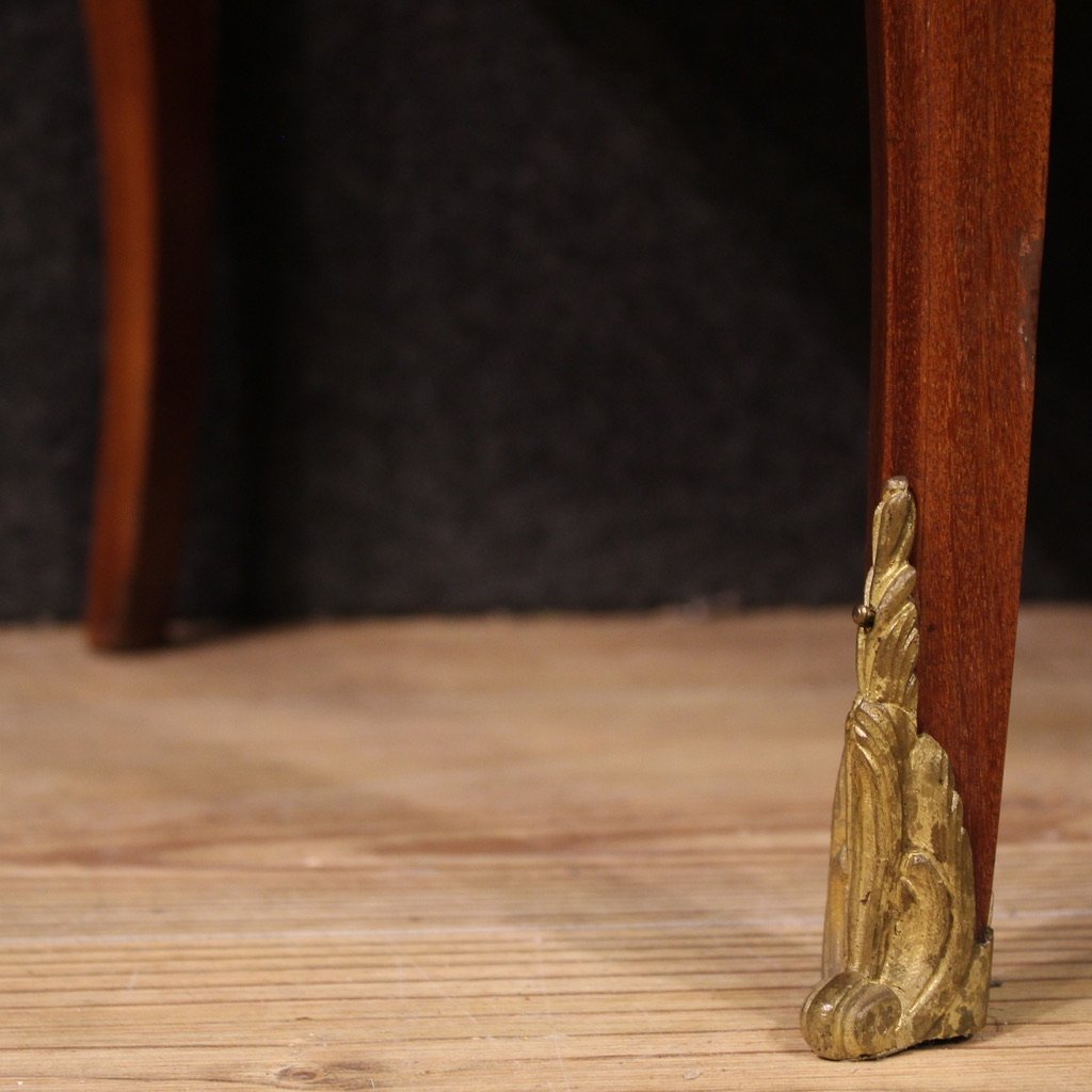 20th Century French Louis XVI Style Half-moon Commode-photo-2