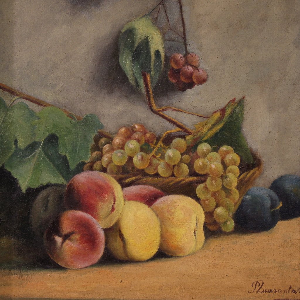 Italian Still Life Painting Signed And Dated 1919-photo-2