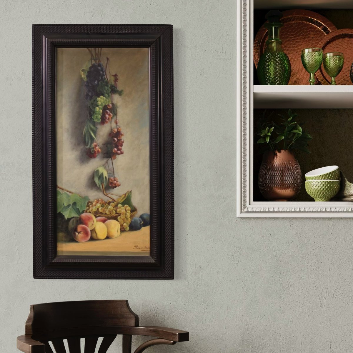 Italian Still Life Painting Signed And Dated 1919-photo-3