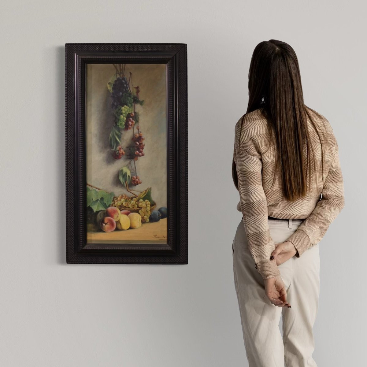 Italian Still Life Painting Signed And Dated 1919-photo-1