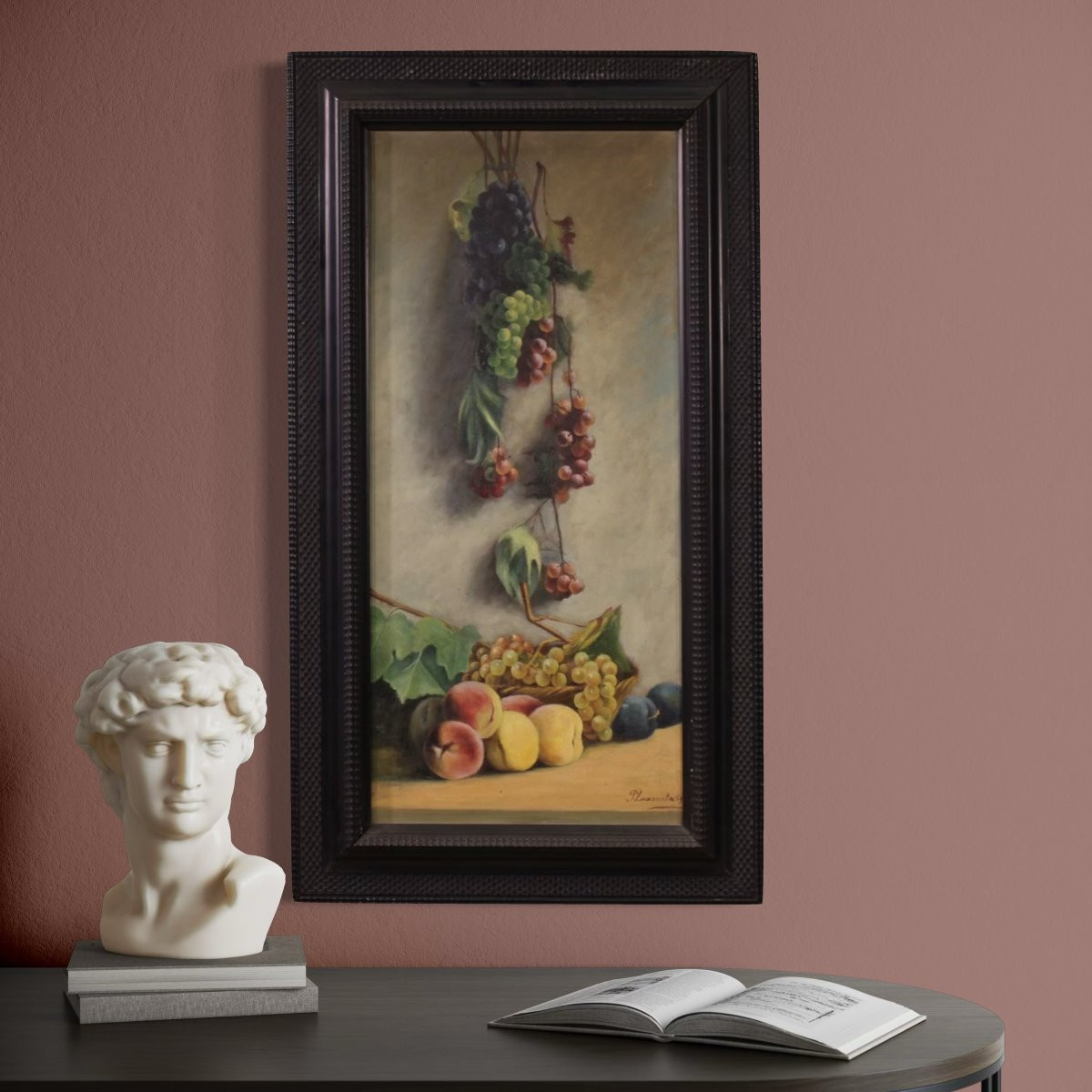 Italian Still Life Painting Signed And Dated 1919-photo-4