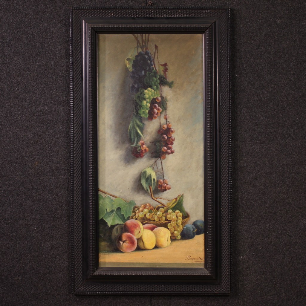 Italian Still Life Painting Signed And Dated 1919