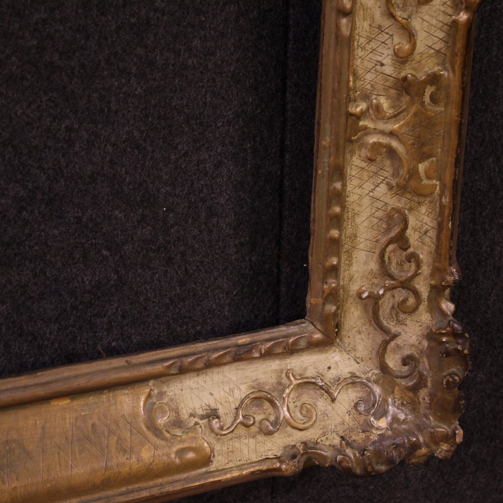 20th Century Italian Lacquered And Gilded Frame-photo-1