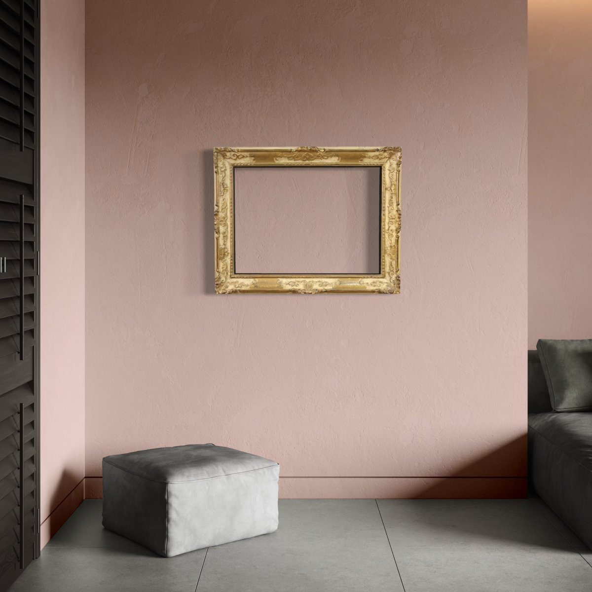 20th Century Italian Lacquered And Gilded Frame-photo-2