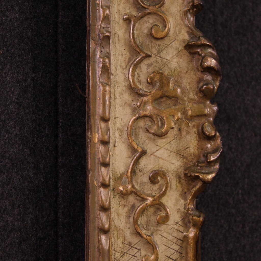 20th Century Italian Lacquered And Gilded Frame-photo-3