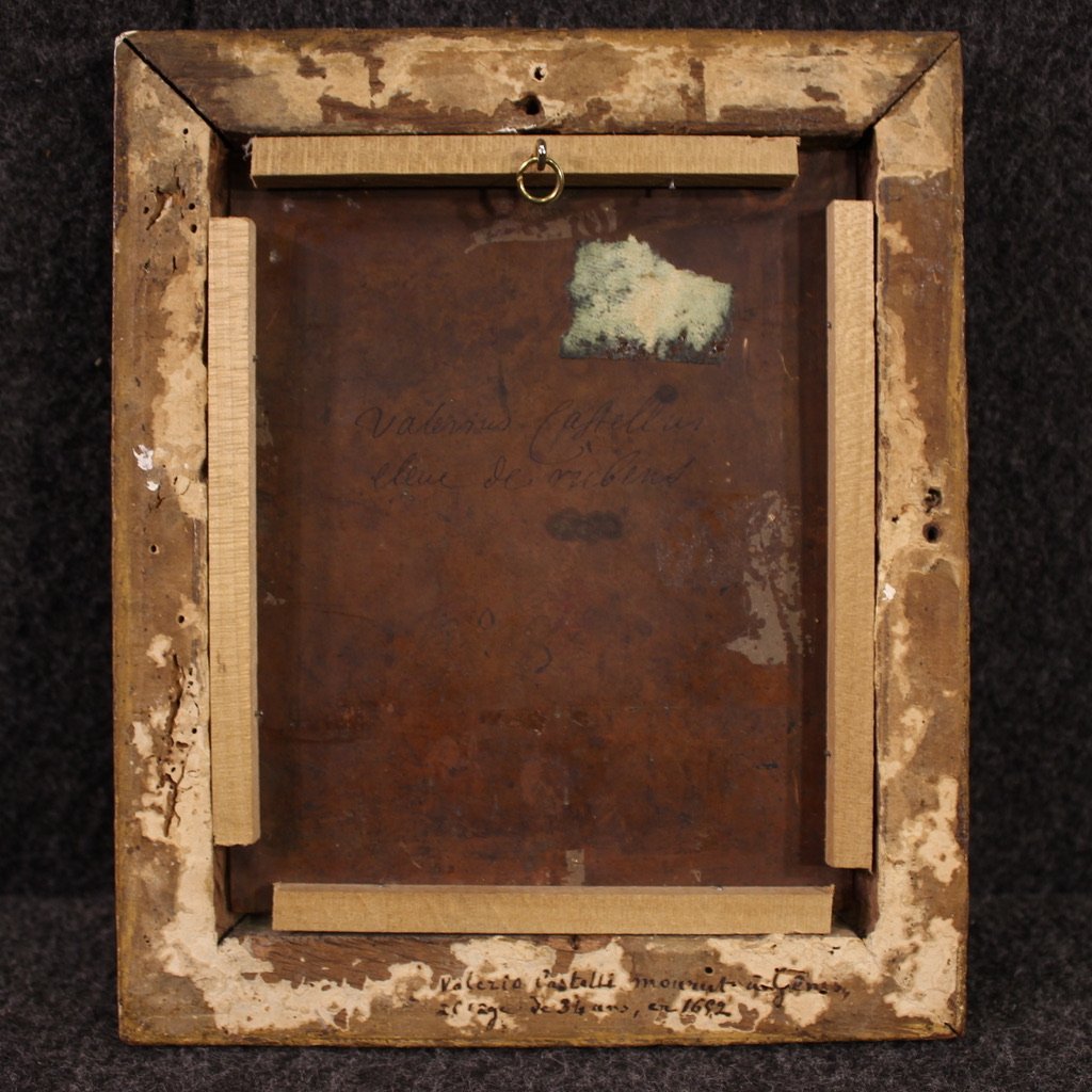 Antique Flemish Painting On Copper From The 17th Century, Mythological Scene-photo-6