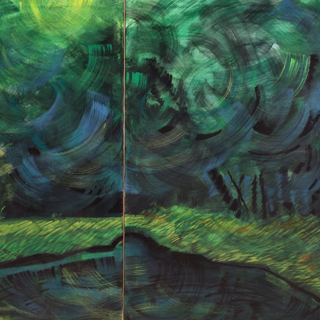 Grand tableau italien daté 1993-photo-8