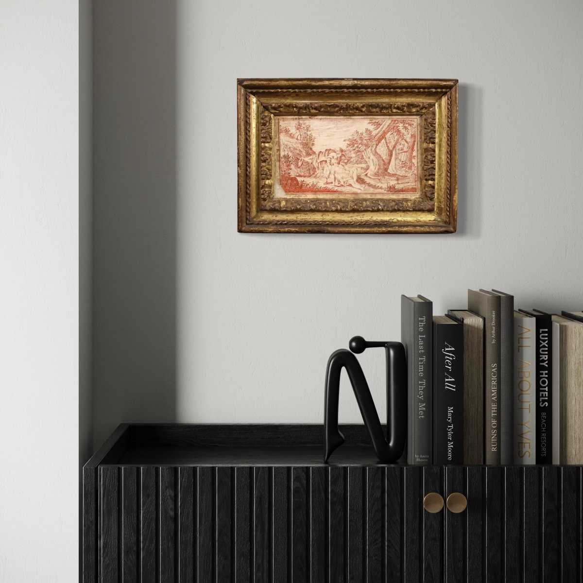 Scagliola Panel On Slate Signed Sayter And Dated 1749-photo-6