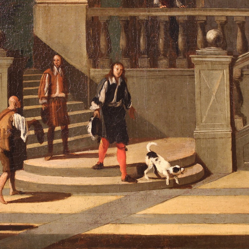 Great Italian Painting, 17th Century Architectural Capriccio-photo-7