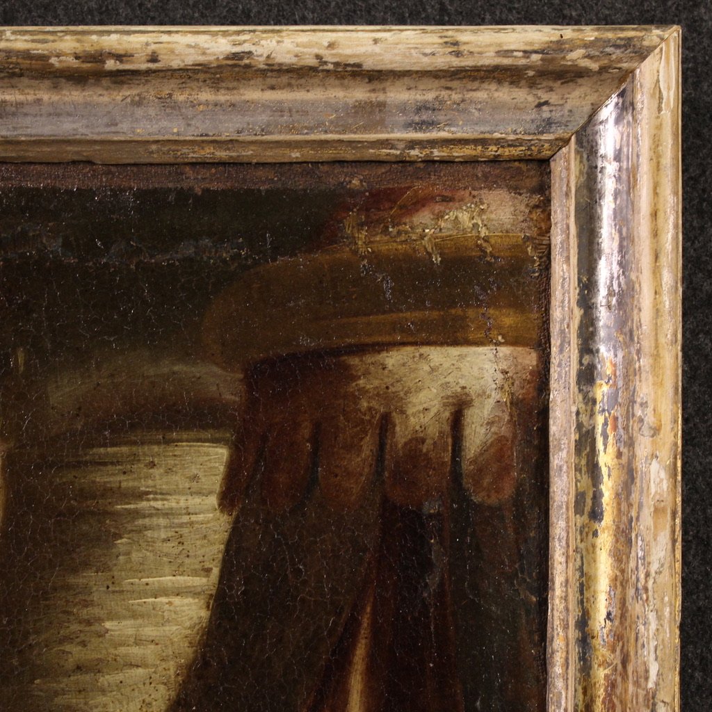 Peinture mythologique 17ème siècle, la dispute entre Agamemnon et Achille au sujet de Briséis-photo-5