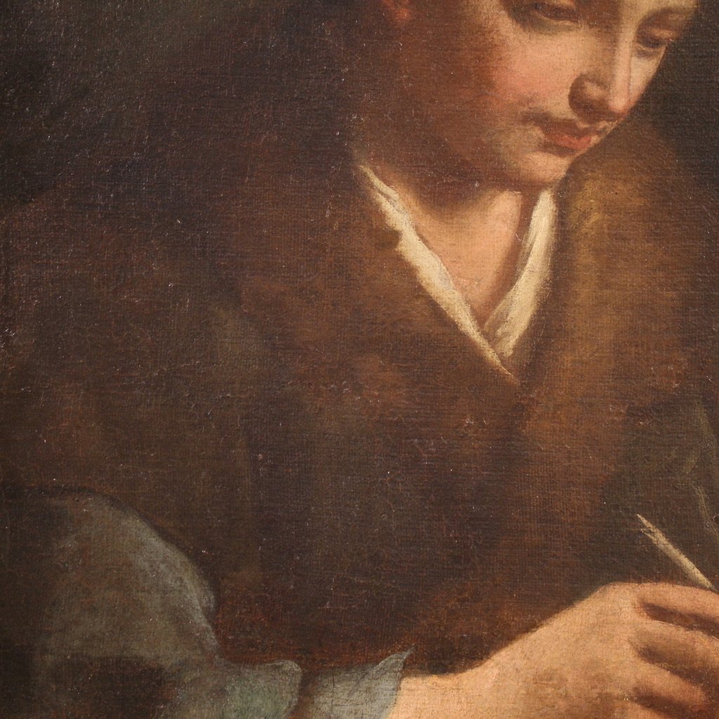 Antique Italian Portrait Painting From The 17th Century-photo-2