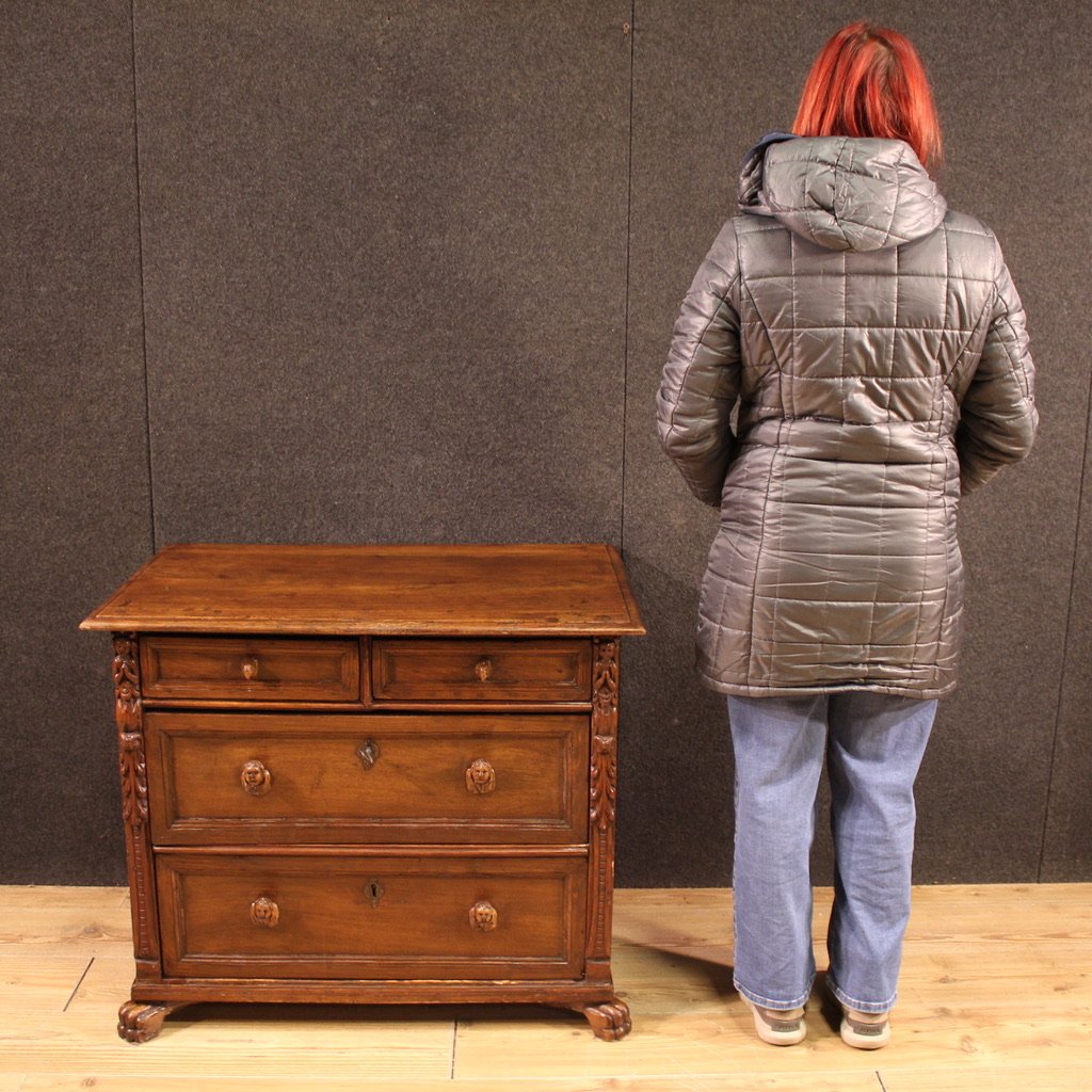 Commode génoise antique à bambocci du 18ème siècle-photo-1
