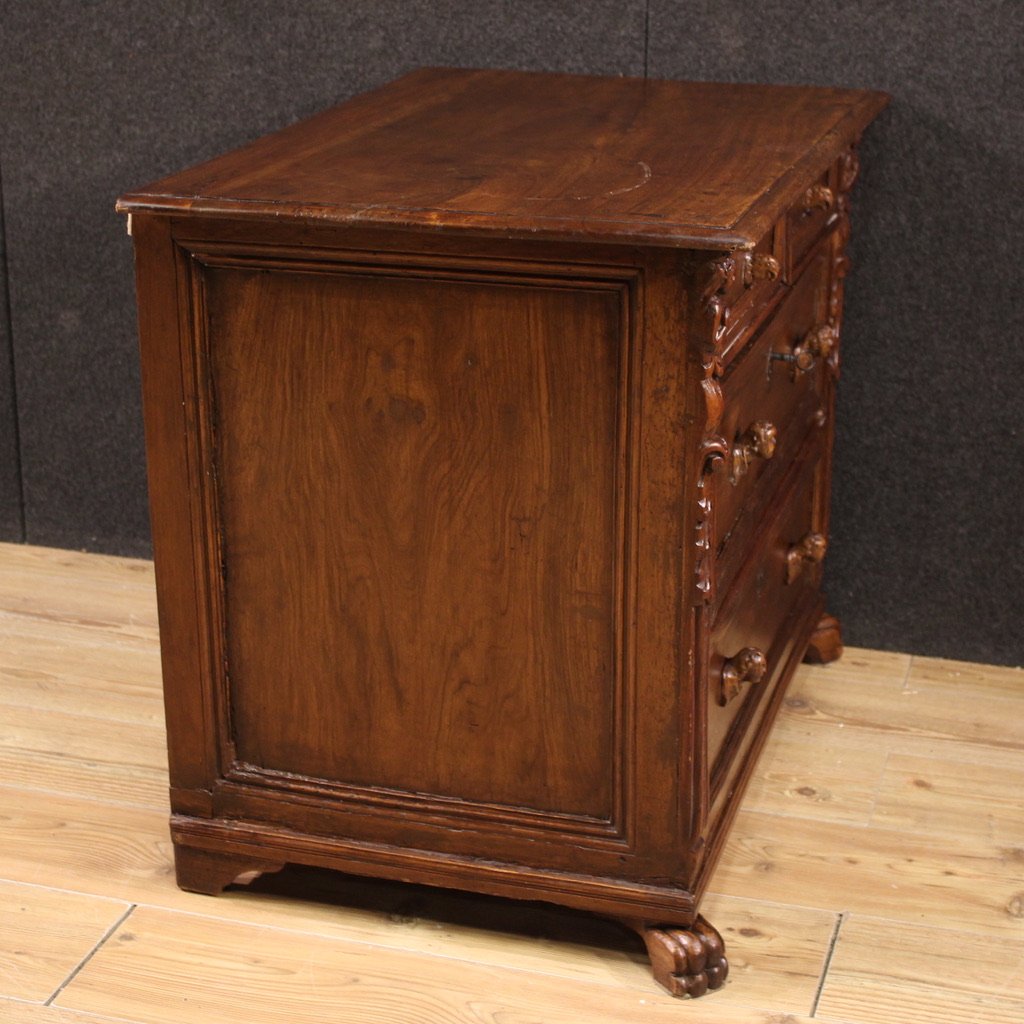 Commode génoise antique à bambocci du 18ème siècle-photo-3