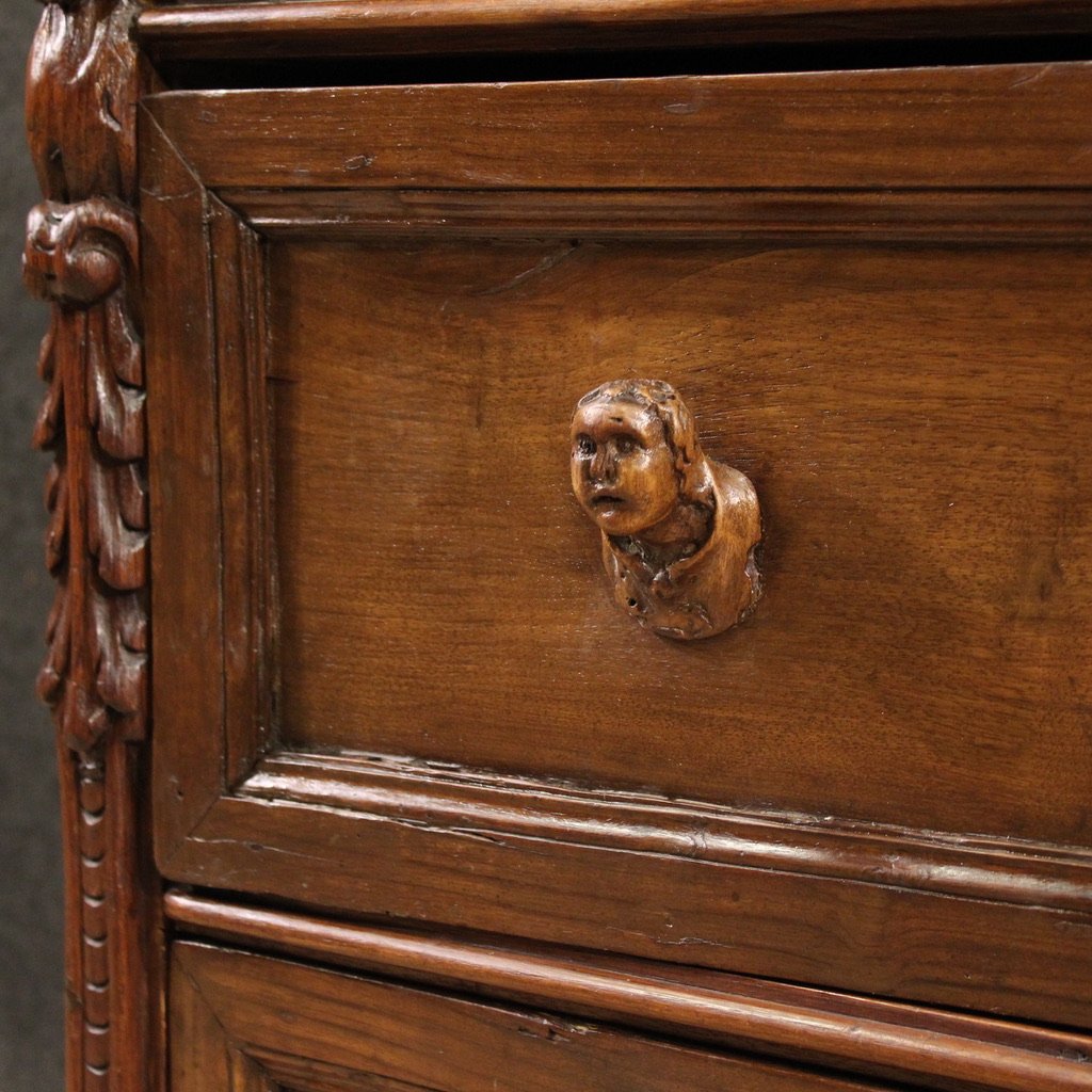Commode génoise antique à bambocci du 18ème siècle-photo-6