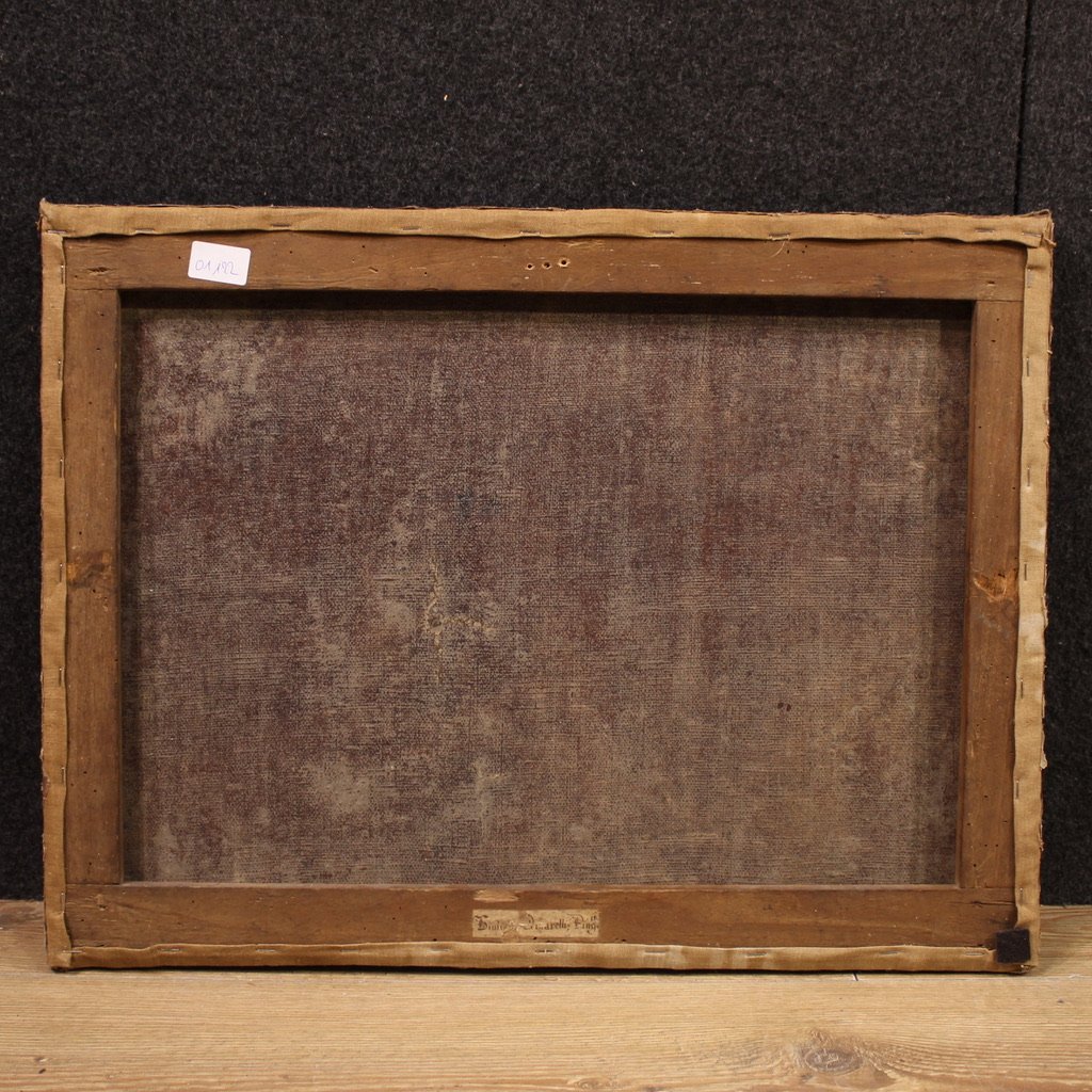 Antique Italian Painting From The 17th Century, The Martyrdom Of The Four Crowned Saints-photo-4