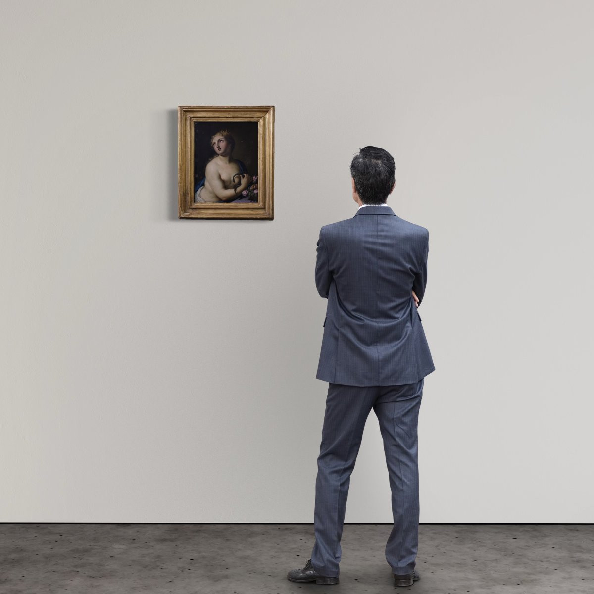 18th-century Italian Painting On Copper, The Death Of Cleopatra-photo-1