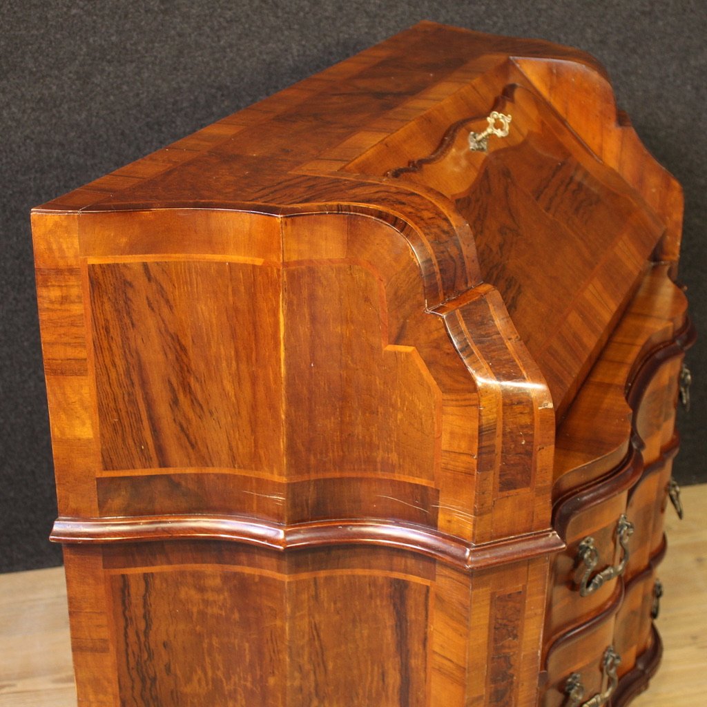 Bureau vénitien en bois de noyer du 20ème siècle-photo-8