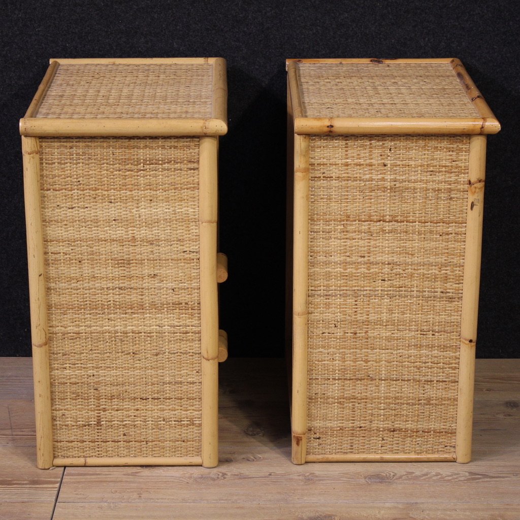 Pair Of Italian Bedside Tables From The 1980s-photo-4