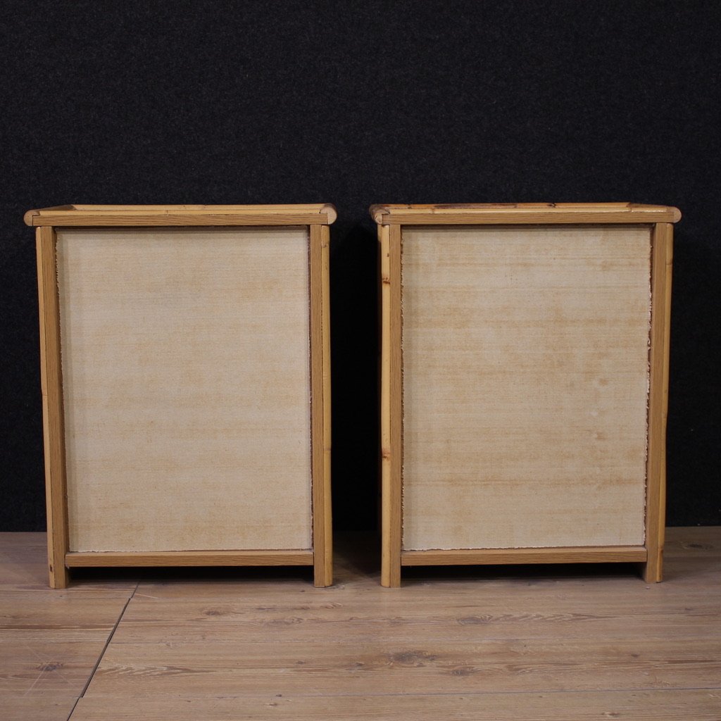 Pair Of Italian Bedside Tables From The 1980s-photo-2