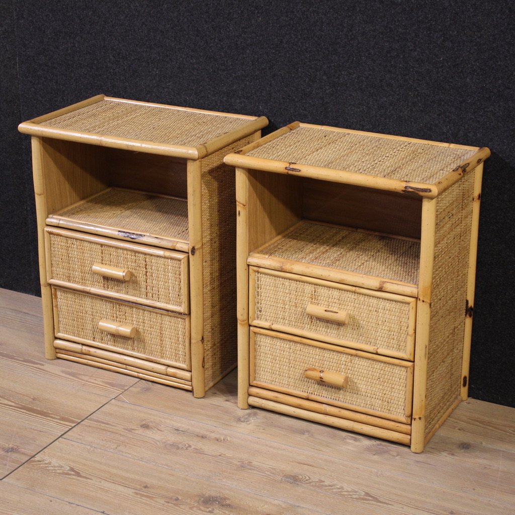 Pair Of Italian Bedside Tables From The 1980s-photo-5
