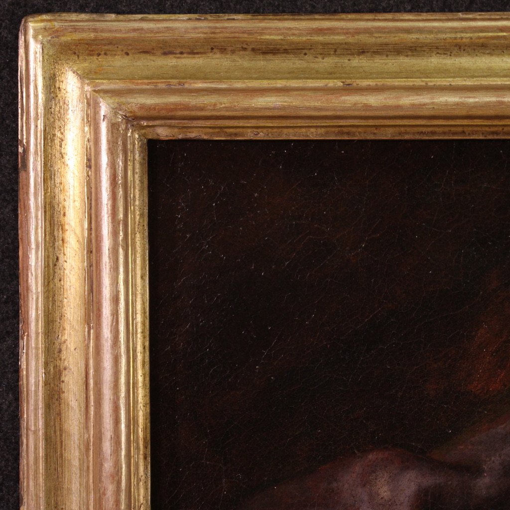 Tableau religieux du 17ème siècle, Abraham renvoyant Agar et Ismaël ​-photo-4