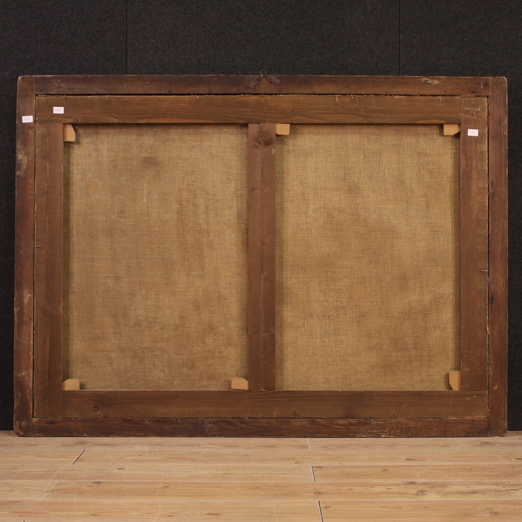 Tableau religieux du 17ème siècle, Abraham renvoyant Agar et Ismaël ​-photo-5