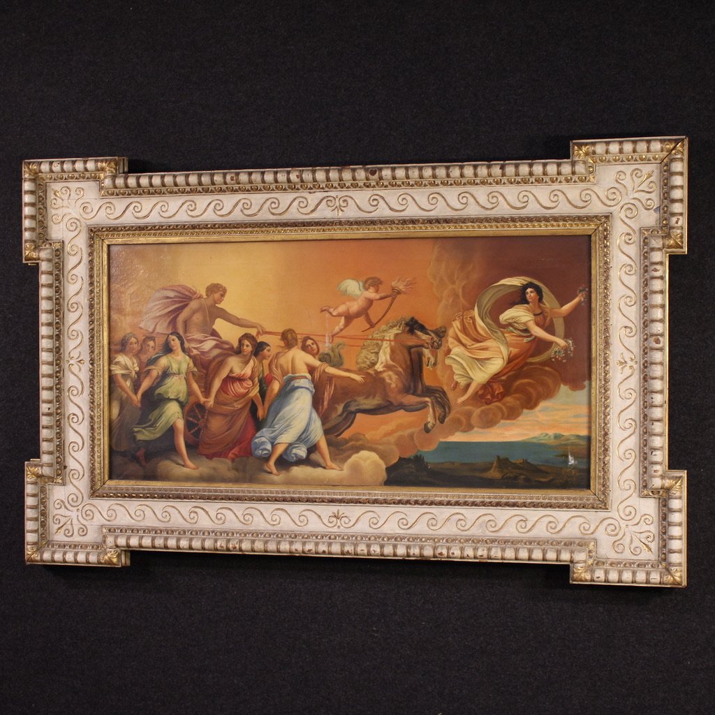 Great 19th-century Mythological Painting, The Chariot Of Dawn After Guido Reni-photo-7