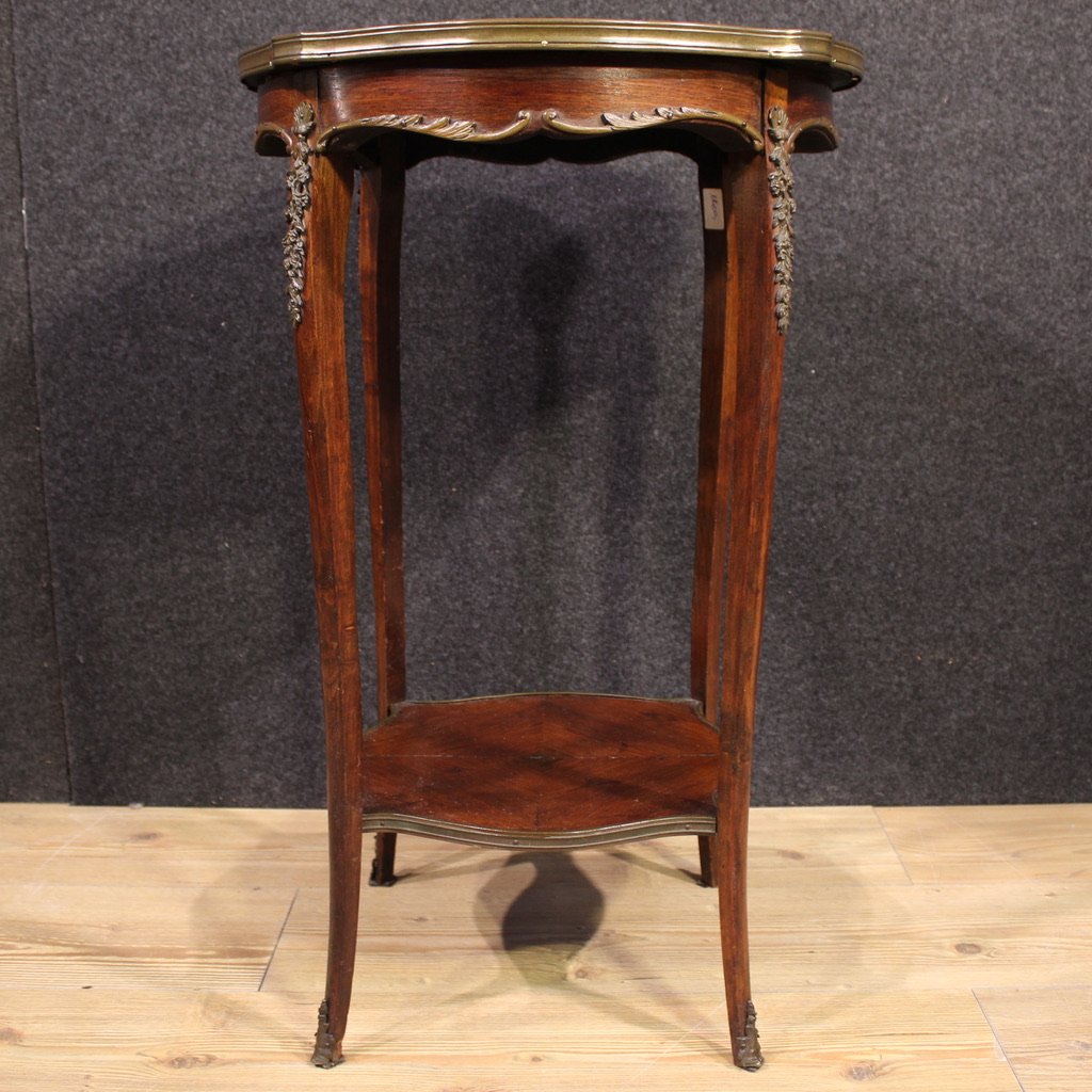 French Napoleon III Style Side Table With Marble Top-photo-6